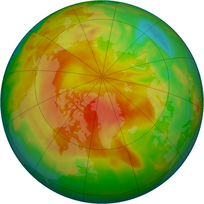 Arctic ozone map for 21 April 2011